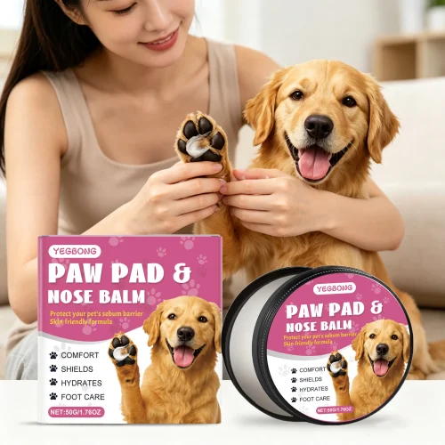 50g Pet Paw Care Balm Gentle Moisturizing Enhance Smoothness Nourishing Anti-chapping Relief Discomfort Daily Massage Maintain Pet Paw Pad Balm