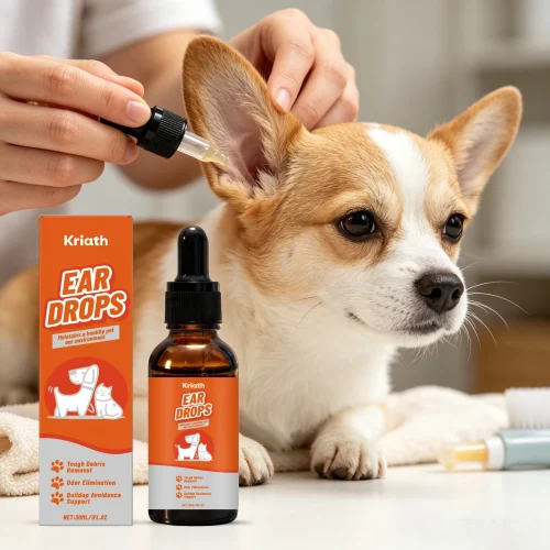 30ML Pet Ear Care Drops Gentle Remove Tough Debris Eliminate Bad Odor Maintain Ear Health Non-irritating Relief Discomfort Pet Ear Care Serum for Cats & Dogs