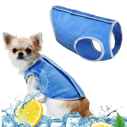 Dog Summer Cooling Vest, Pet Cooling Clothes Dog Cat Cooling Vest, Summer Heat Relief Vest Pet Dog Clothes Summer Clothes