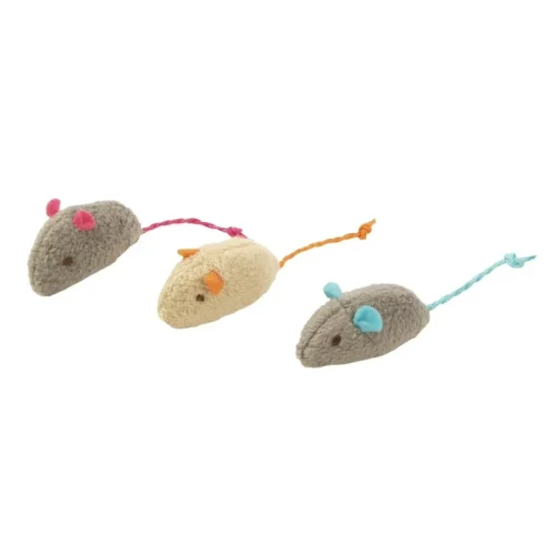 (3 pack)  Mice Catnip Cat Toys, 3 Count